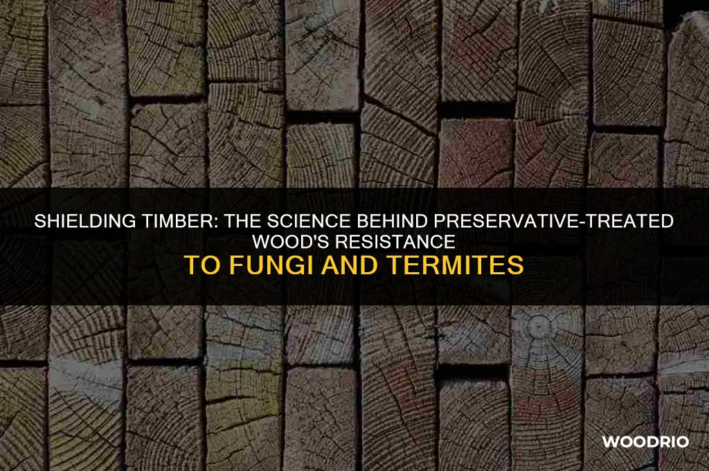 how does preservative-treated wood prevent fungal or termite damage