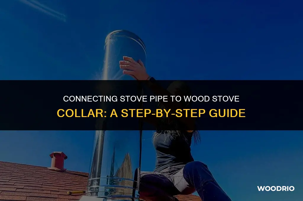 how does stove pipe fit onto wood stove collar