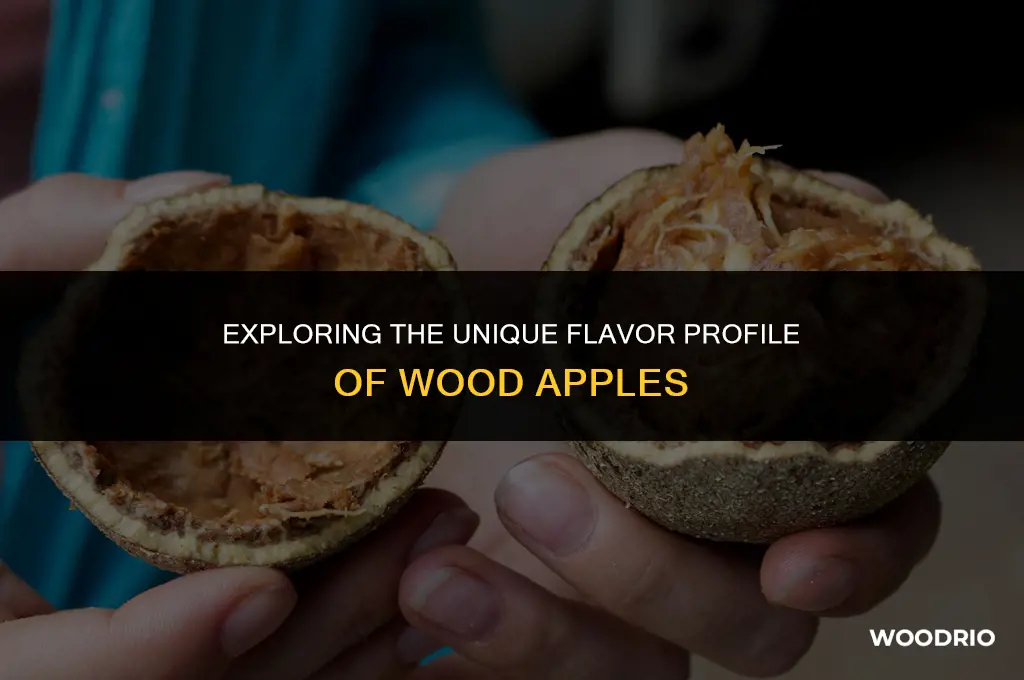 how does wood apple taste like