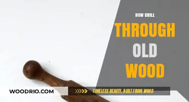Mastering Drill Techniques: Effortlessly Penetrating Aged Wood with Precision