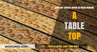 Optimal Wood Moisture Levels for Durable and Stable Table Tops