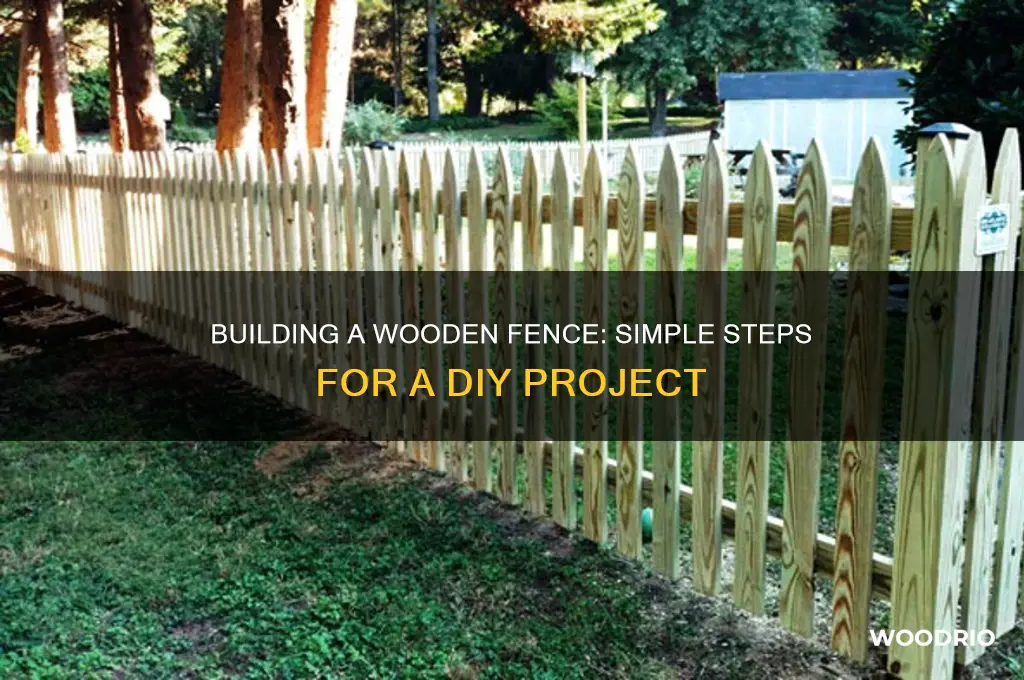 how easy is to do a wooden fence
