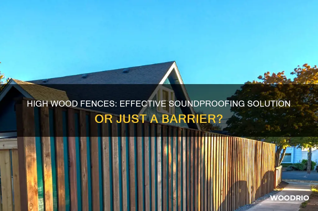how effective is a 10 high wood fence for soundproofing