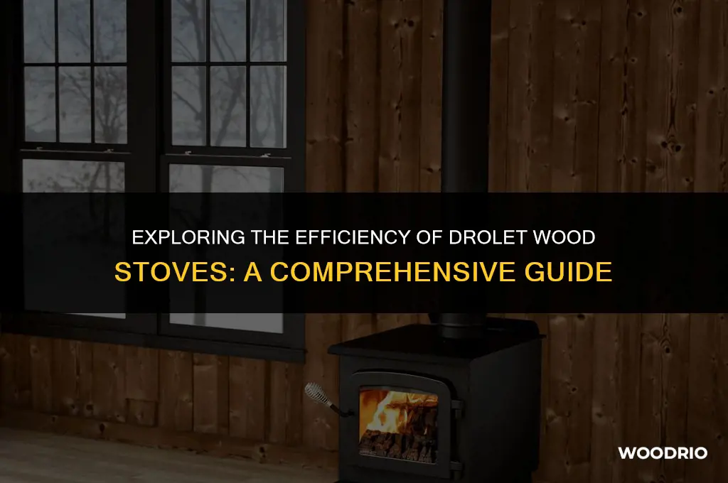 how efficiency is the drolet wood stoves