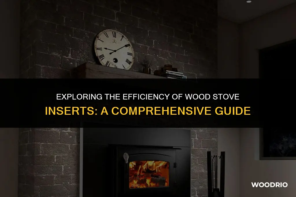 how efficient is wood stove insert