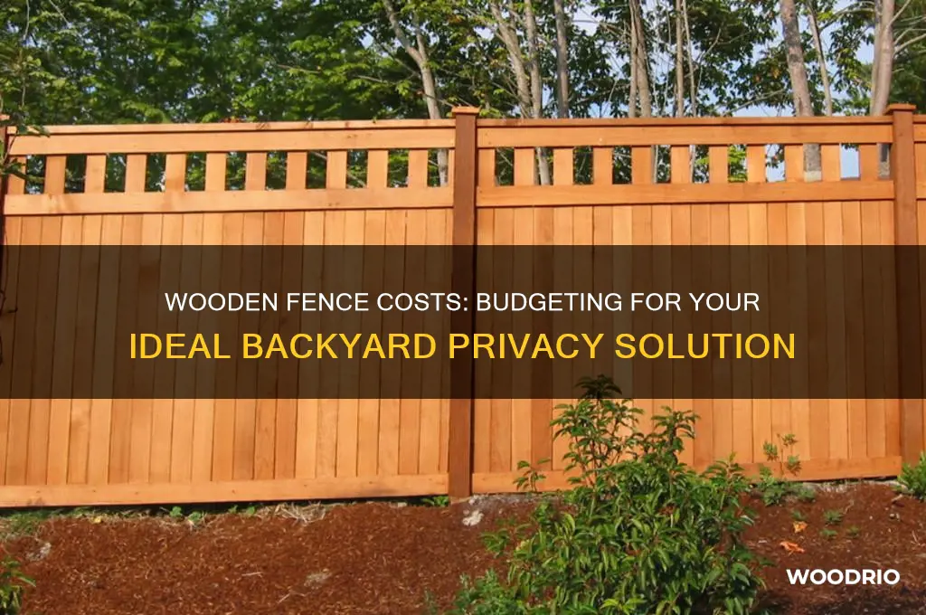 how expensive is a wooden fence