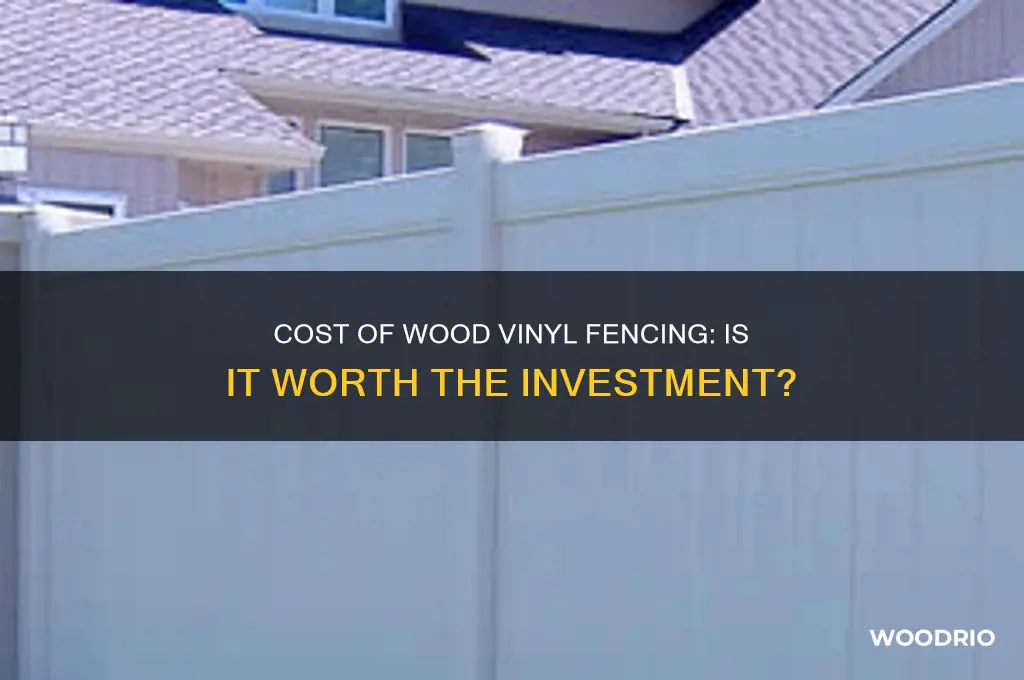 how expensive wood vinyl fence