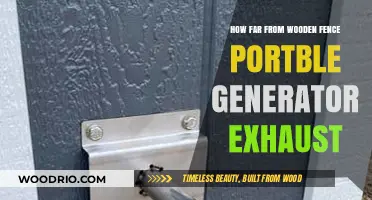 Safe Generator Placement: Distance from Wooden Fences and Exhaust Tips