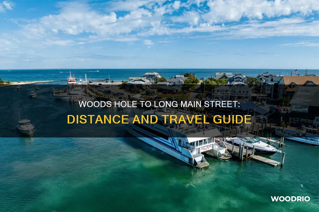 how far is woods hole from long main street