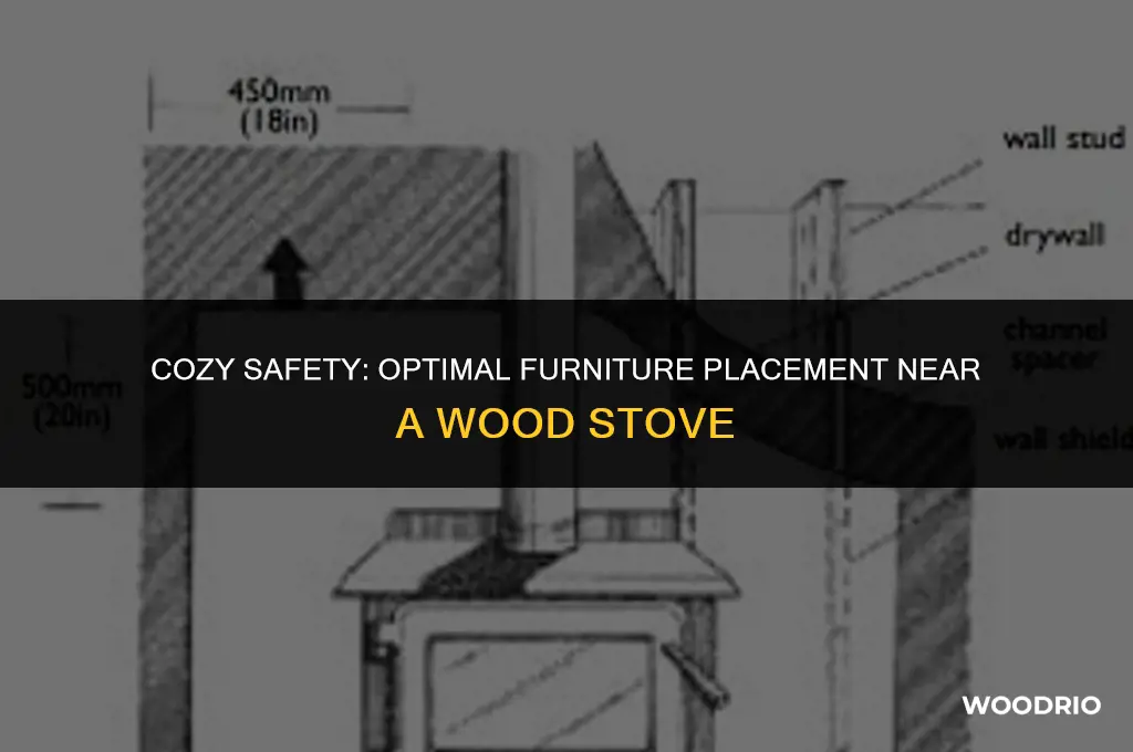 how far should furniture be away from a wood stove