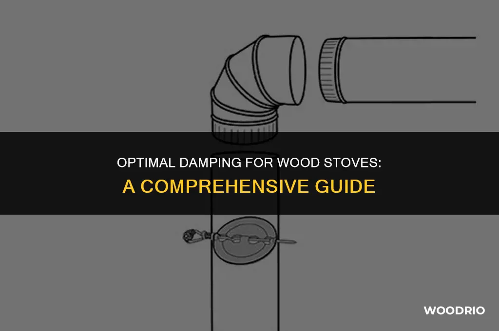 how far should i damper wood stove