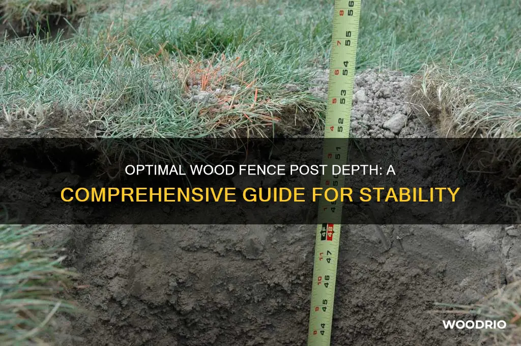how far should i set wood fence post