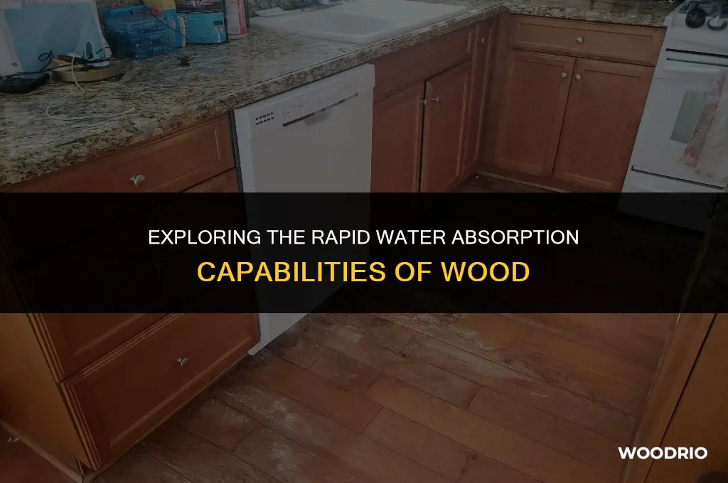 how fast will wood absorb water