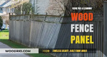 Easy Steps to Straighten and Repair a Leaning Wood Fence Panel