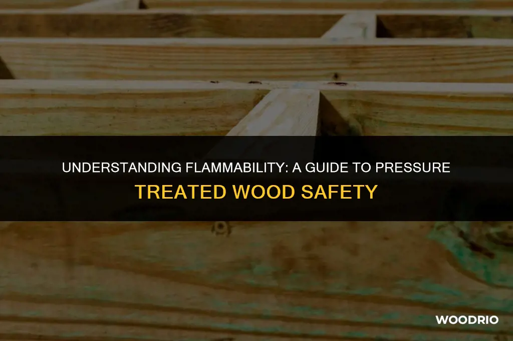 how flammable is pressure treated wood