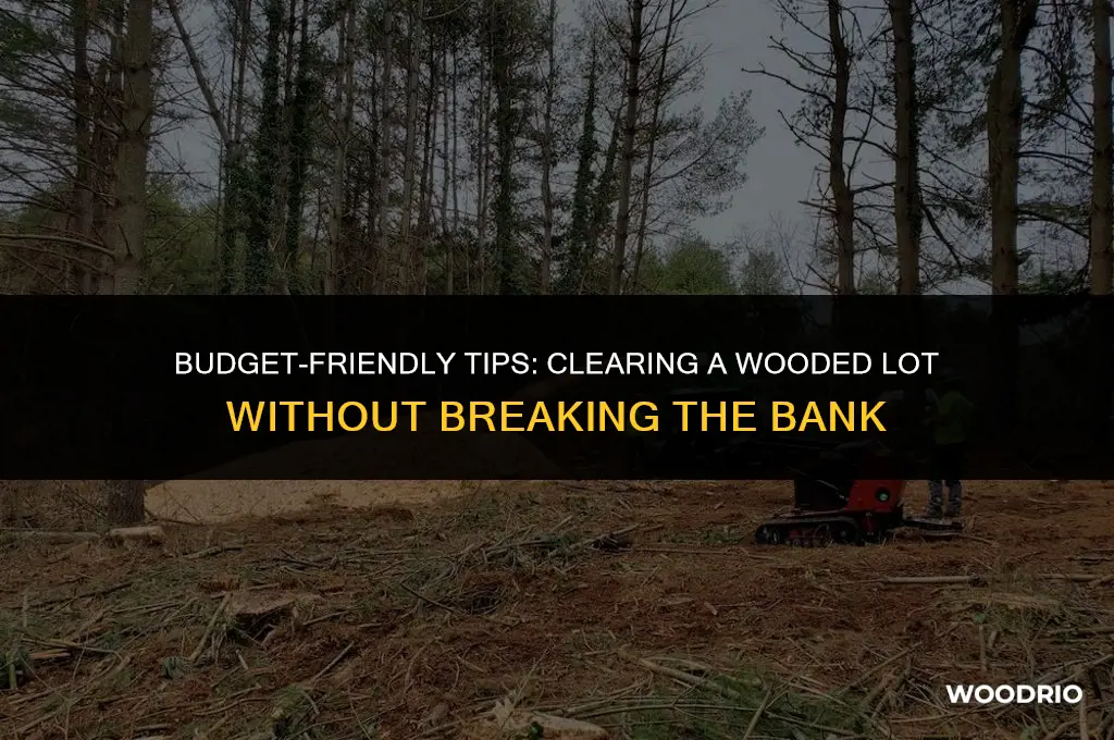 how go clear a wooded lot cheaply