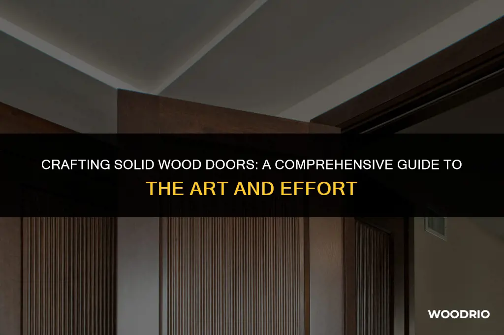 how hard is it to make a solid wood door