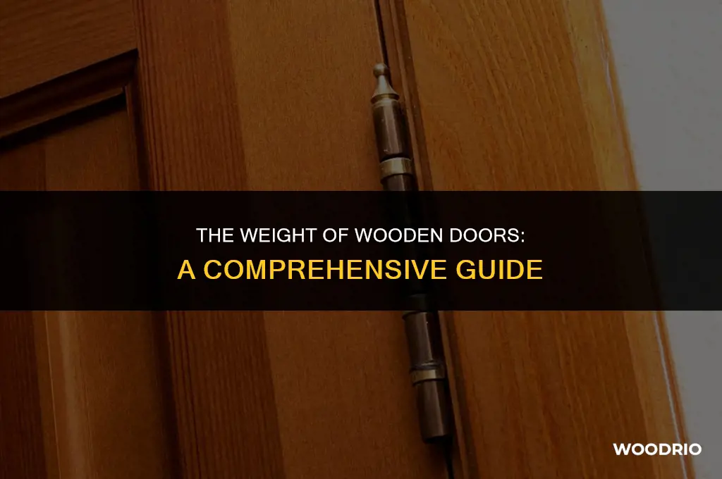 how heavy are wooden doors