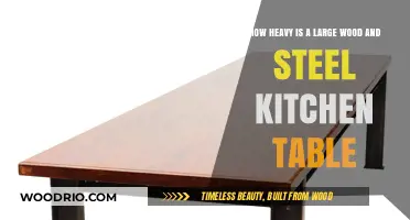 Heavy Duty: Weighing a Large Wood and Steel Kitchen Table