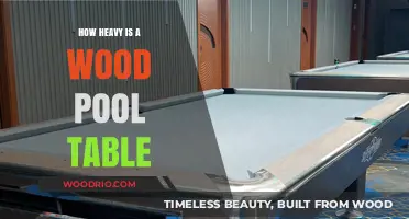 Wood Pool Table Weight: Factors, Estimates, and Moving Tips