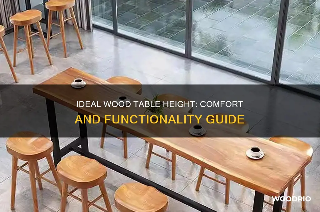 how high should a wood table be