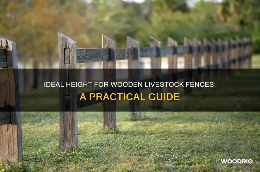 how high should a wooden livestock fence be
