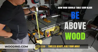 Optimal Table Saw Blade Height: Ensuring Precision and Safety in Woodworking