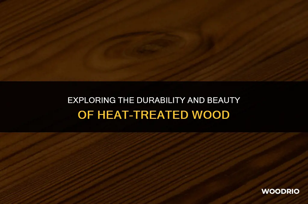 how hot is heat treated wood