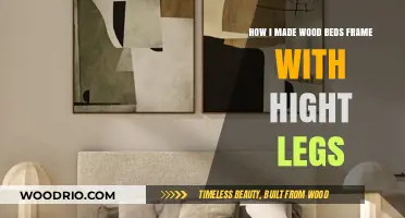 Crafting Elegance: DIY High-Legged Wooden Bed Frame Tutorial