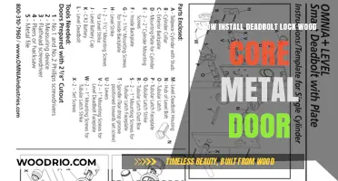 Securing Your Home: A Guide to Installing Deadbolt Locks on Wood Core Metal Doors