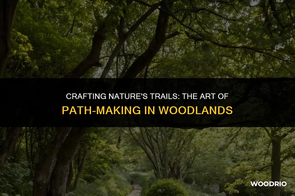 how is a path made in the woods