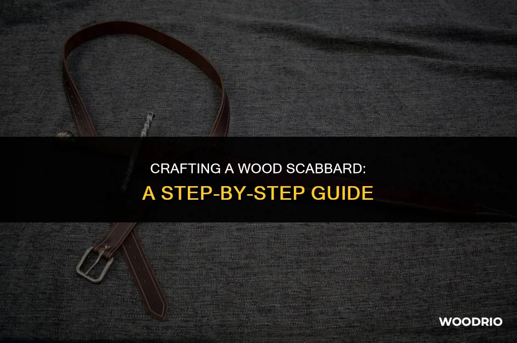 how is a wood scabbard made
