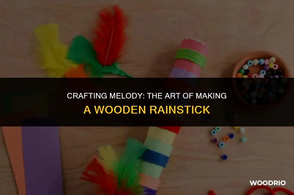 how is a wooden rainstick made