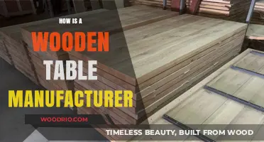 Crafting Wooden Tables: A Manufacturer's Process and Techniques Revealed