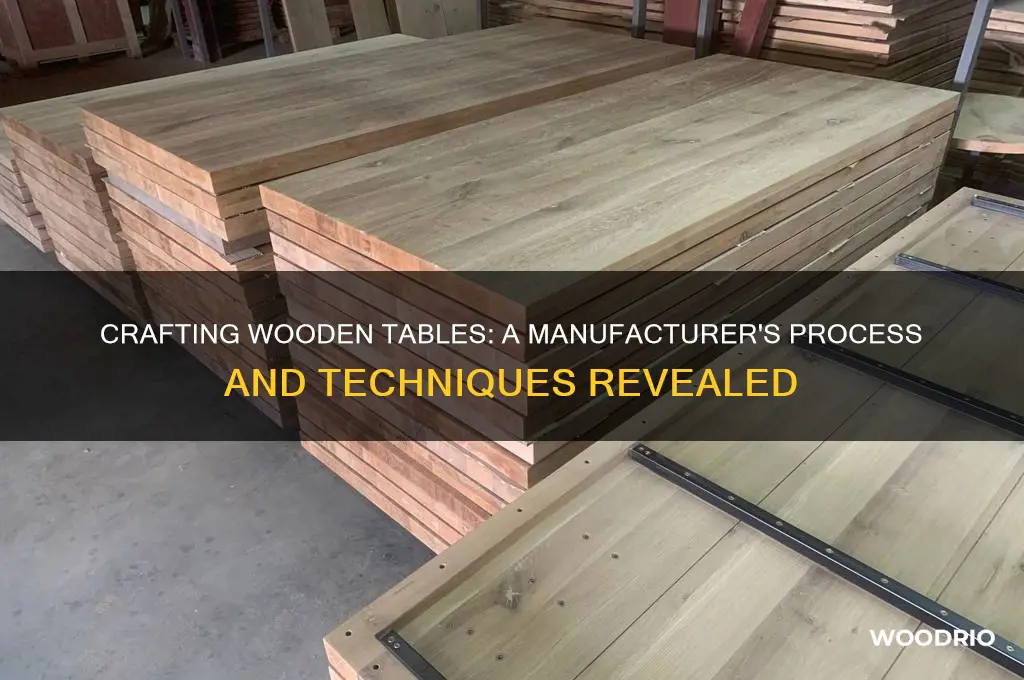 how is a wooden table manufacturer