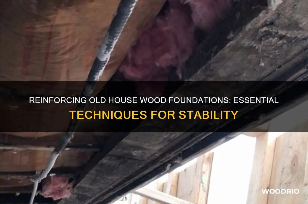 how is an old house wood foundation reinforced