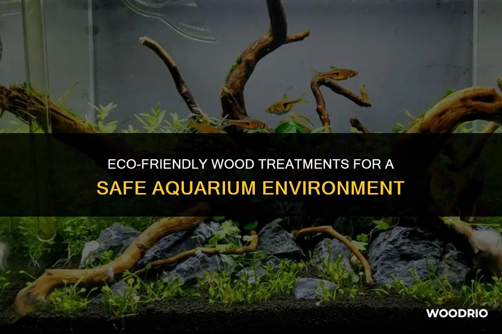 how is aquarium safe wood treated