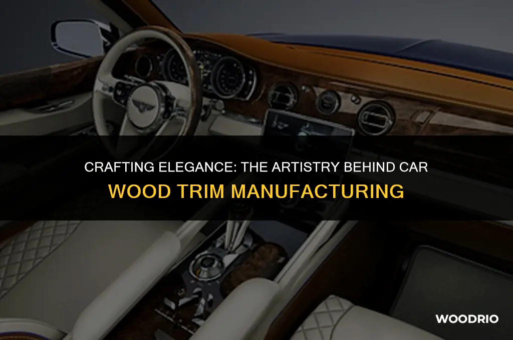 how is car wood trim made