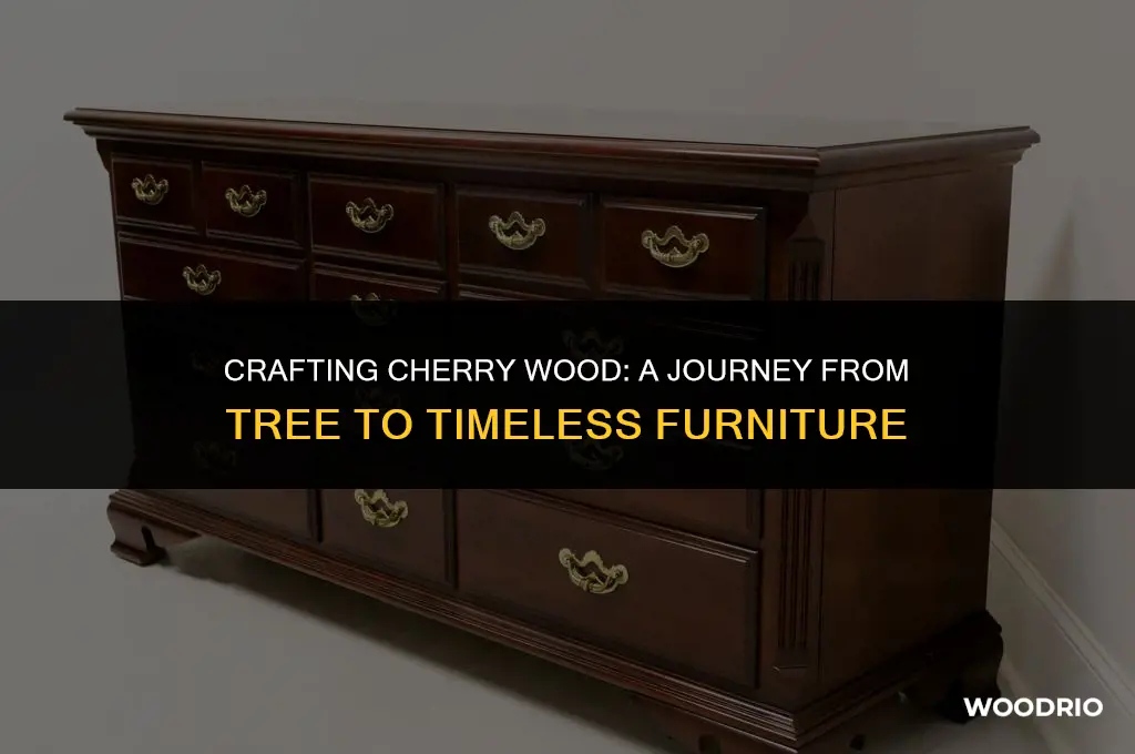 how is cherry wood made