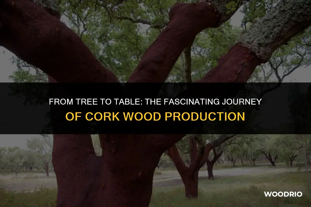 how is cork wood made
