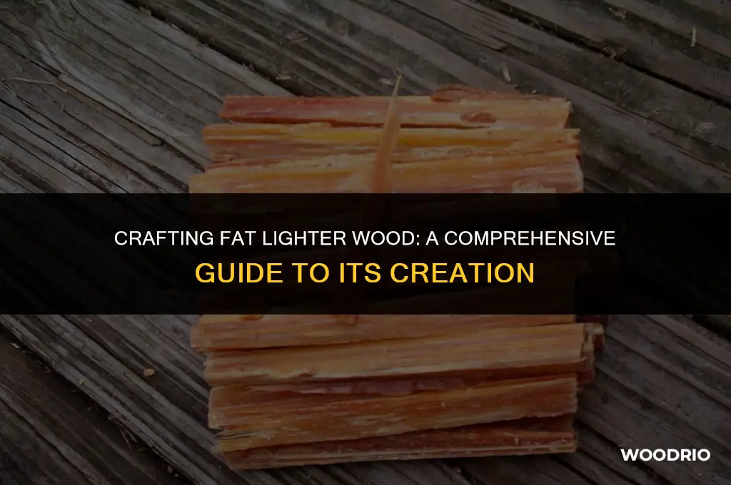 how is fat lighter wood made