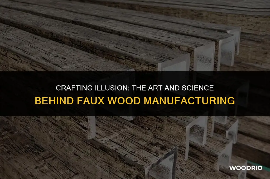 how is faux wood made