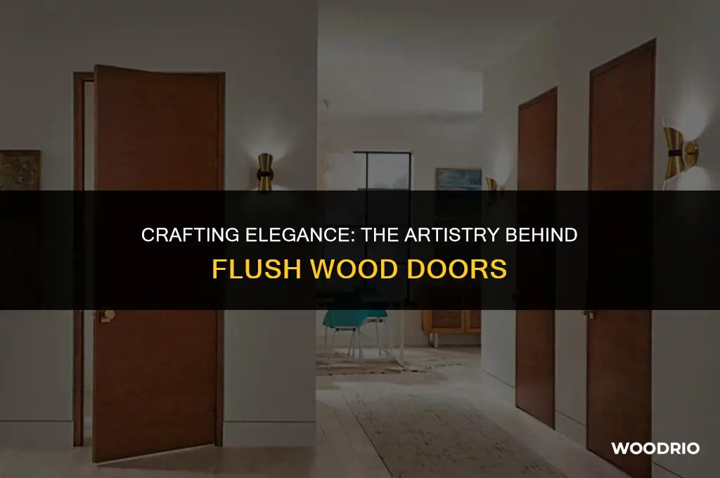 how is flush wood doors made