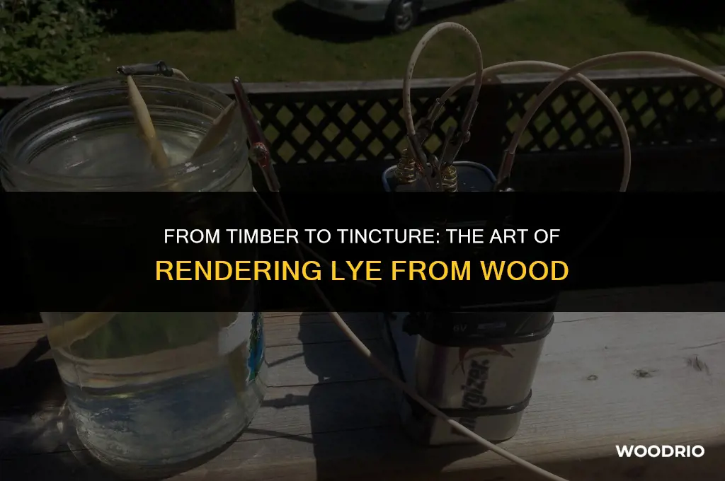 how is lye made from wood