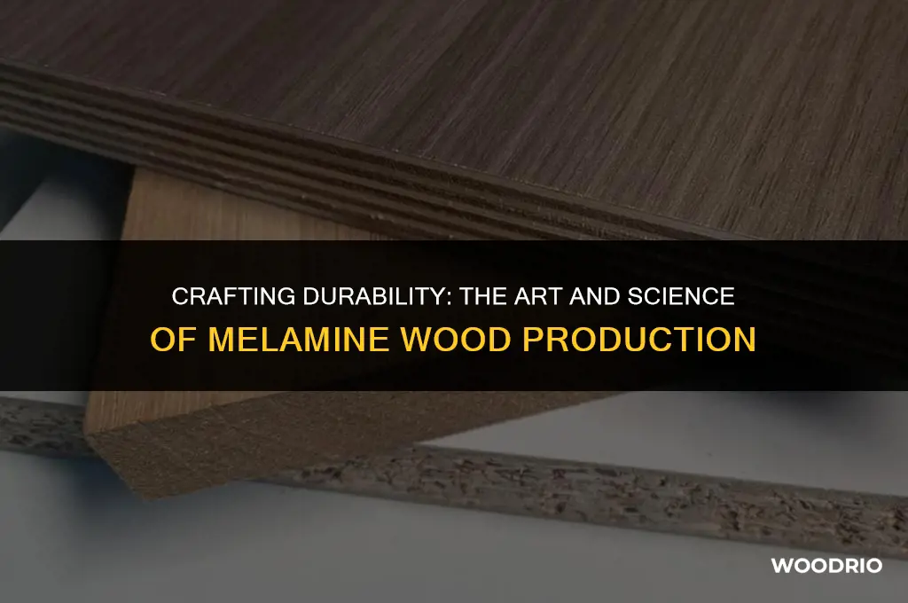 how is melamine wood made