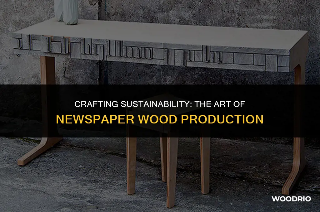 how is newspaper wood made