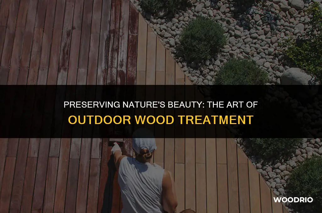 how is outdoor wood treated