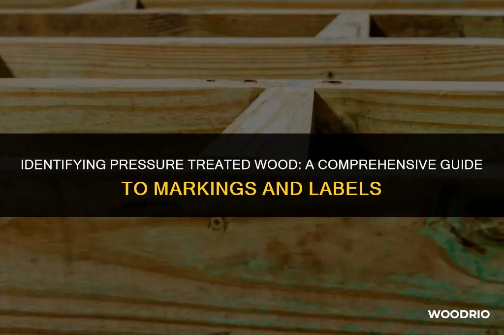 how is pressure treated wood marked