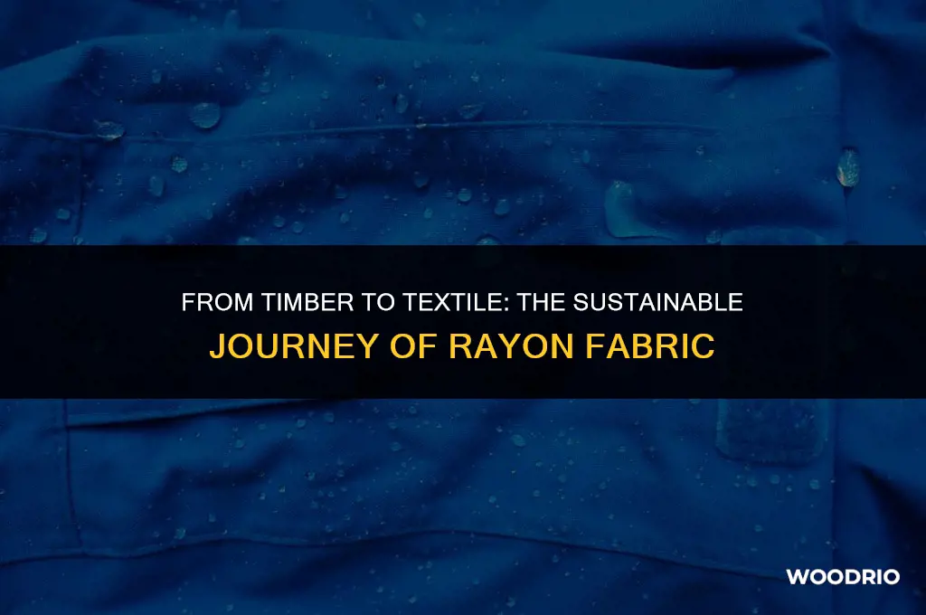 how is rayon made from wood