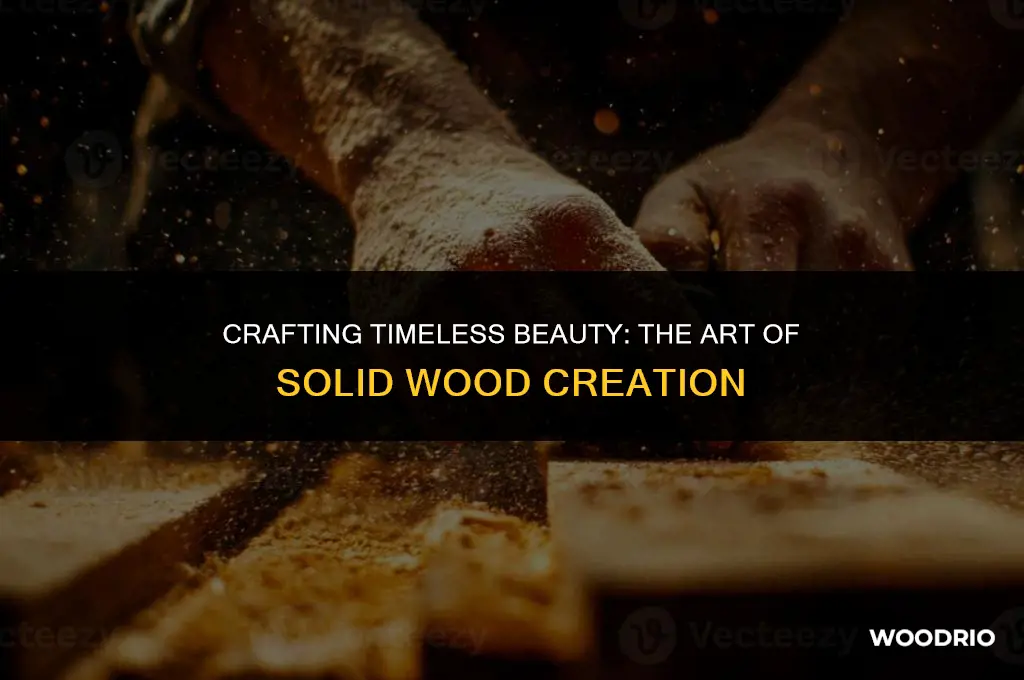 how is solid wood made